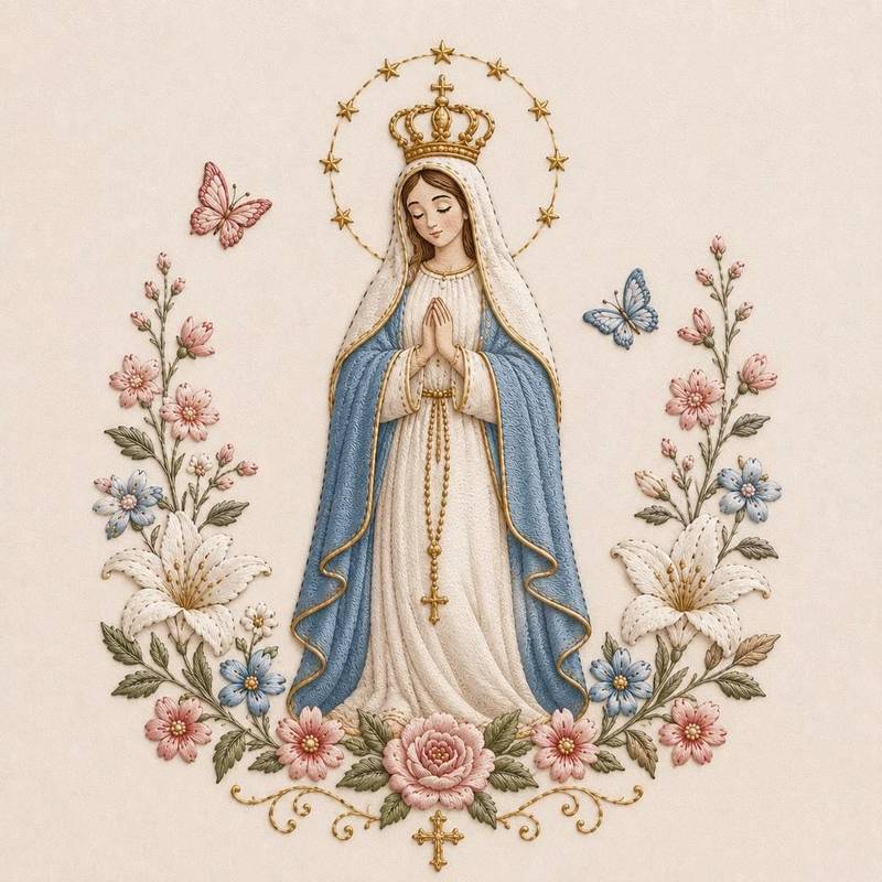 Bordado católico — diseño 4